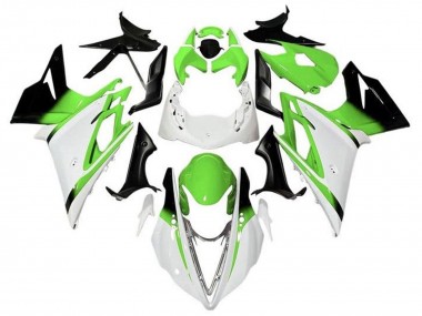 Best 2013-2016 Triumph Daytona 675 Triple Motorcycle Fairings - White Green Glossy Black UK