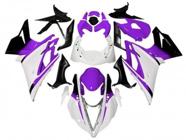 Best 2013-2016 Triumph Daytona 675 Triple Motorcycle Fairings - White Purple Glossy Black UK