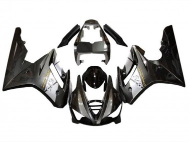 Best 2009-2012 Triumph Daytona 675 Triple Motorcycle Fairings - Silver Glossy Black UK