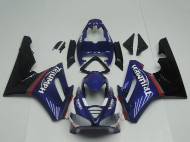 Best 2009-2012 Triumph Daytona 675 Triple Motorcycle Fairings - Blue Red Glossy Black UK