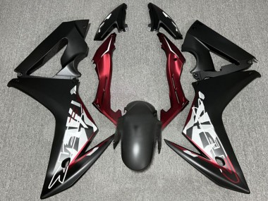 Best 2014-2016 Honda CBR650F Motorcycle Fairings - Matte Black Red UK
