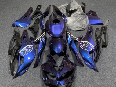 Best 2019-2025 Kawasaki ZX4R ZX-4RR Motorcycle Fairings - Purple Blue Gradient UK
