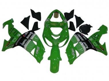 Best 2006-2007 Kawasaki ZX10R Motorcycle Fairings - Green White Black Elf UK