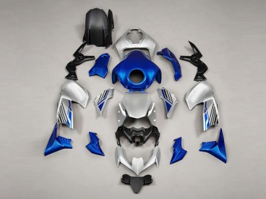 Best 2020-2024 Kawasaki Z900 Motorcycle Fairings - Blue Silver UK