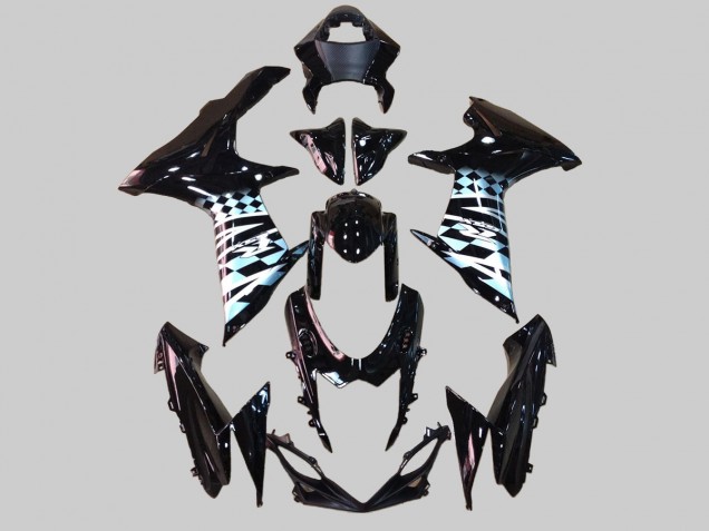 2011-2024 Suzuki GSXR 600/750 Motorcycle Fairings - Glossy Black White UK