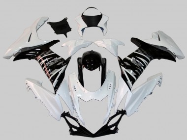 Best 2011-2024 Suzuki GSXR 600/750 Motorcycle Fairing - White Glossy Black UK