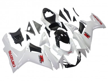 Best 2011-2024 Suzuki GSXR 600/750 Motorcycle Fairings - White Glossy Black Red Decal UK