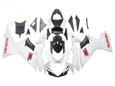 Best 2011-2024 Suzuki GSXR 600/750 Motorcycle Fairings - White Glossy Black Red Decal UK