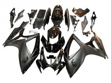 Best 2006-2007 Suzuki GSXR 600/750 Motorcycle Fairings - Glossy Black Matte Black UK