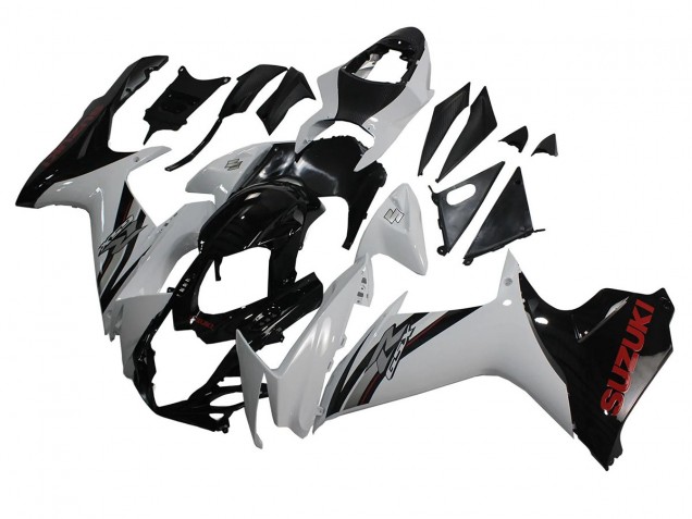 2011-2024 Suzuki GSXR 600/750 Motorcycle Fairings - White Glossy Black UK