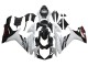 2011-2024 Suzuki GSXR 600/750 Motorcycle Fairings - White Glossy Black UK