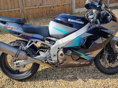 Best 2002-2003 Kawasaki Ninja ZX9R Motorcycle Fairings - Blue Silver UK