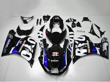Best 2017-2024 Suzuki GSXR 1000 Motorcycle Fairings - Black White Blue Motul UK