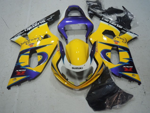 2001-2003 Suzuki GSXR 600 Motorcycle Fairings - Yellow Purple Black UK