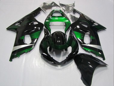 Best 2001-2003 Suzuki GSXR 600 Motorcycle Fairings - Glossy Black Green UK