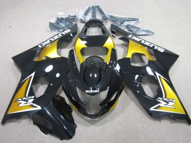 Best 2004-2005 Suzuki GSXR 600 Motorcycle Fairings - Glossy Black Yellow UK