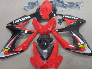 Best 2006-2007 Suzuki GSXR 600 Motorcycle Fairings - Red Silver Glossy Black Yellow UK