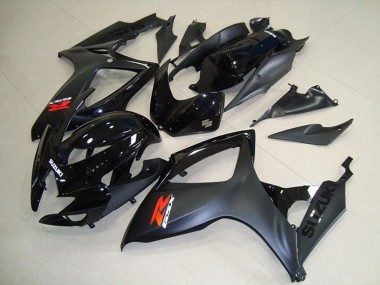 Best 2006-2007 Suzuki GSXR 750 Motorcycle Fairings - Glossy Black Matte Black Red UK