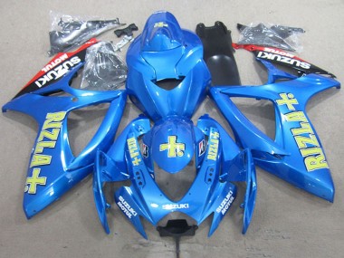 Best 2006-2007 Suzuki GSXR 750 Motorcycle Fairings - Blue Red Black Gold Rizla UK