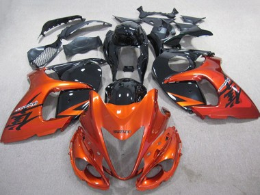Best 2008-2020 Suzuki GSXR 1300 Hayabusa Motorcycle Fairings - Orange Black UK
