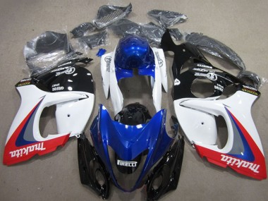Best 2008-2020 Suzuki GSXR 1300 Hayabusa Motorcycle Fairings - White Blue Red Makita UK