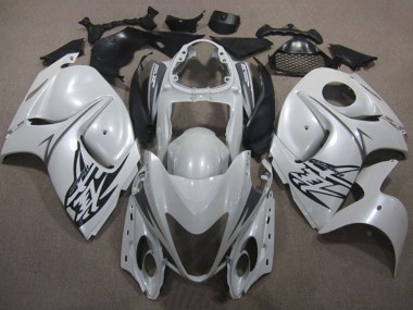 Best 2008-2020 Suzuki GSXR 1300 Hayabusa Motorcycle Fairings - White Black UK