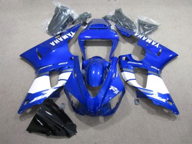 Best 1998-1999 Yamaha YZF R1 Motorcycle Fairings - Blue White with Decal UK