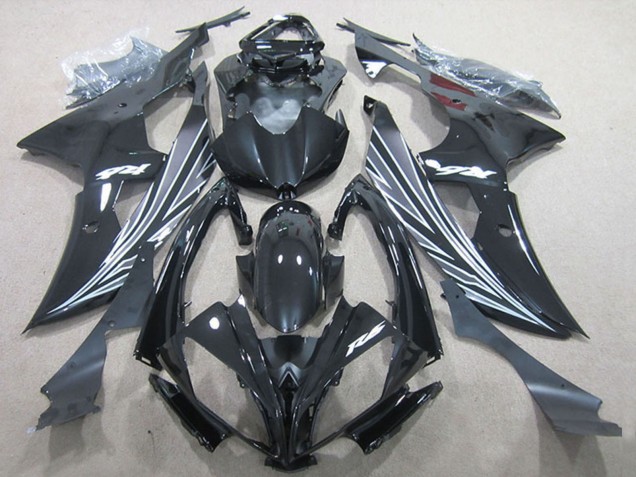 2006-2007 Yamaha YZF R6 Motorcycle Fairings - Glossy Black Matte Black White UK