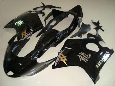 Black 1996-2007 Honda CBR1100XX Blackbird Motorcycle Fairings