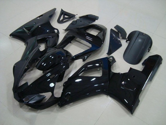 Black 2000-2001 Yamaha YZF R1 Motorcycle Fairing Black 2000-2001 Yamaha YZF R1 Motorcycle Fairing