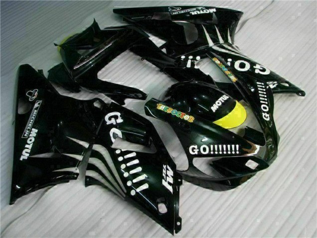 Black 2000-2001 Yamaha YZF R1 Motorcycle Fairings Black 2000-2001 Yamaha YZF R1 Motorcycle Fairings