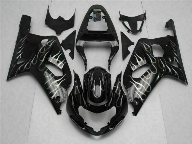 Black 2001-2003 Suzuki GSXR 600/750 Motorcycle Bodywork Black 2001-2003 Suzuki GSXR 600/750 Motorcycle Bodywork