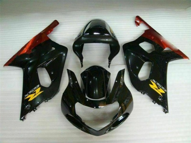 Black 2001-2003 Suzuki GSXR 600/750 Motorcycle Fairing Black 2001-2003 Suzuki GSXR 600/750 Motorcycle Fairing