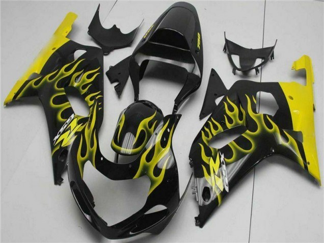 Black 2001-2003 Suzuki GSXR 600/750 Motorcycle Fairings Black 2001-2003 Suzuki GSXR 600/750 Motorcycle Fairings