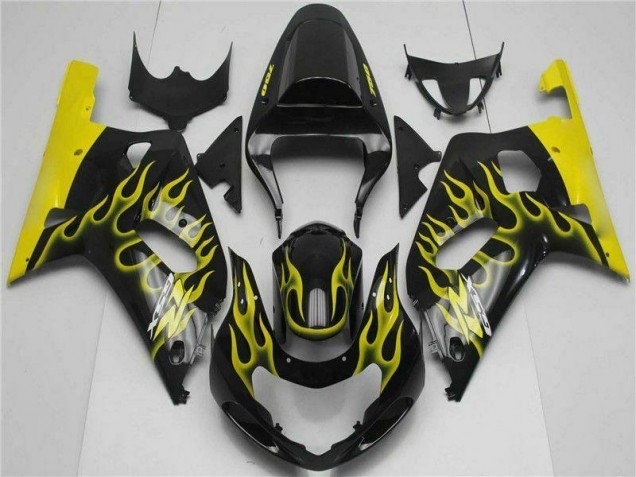 Black 2001-2003 Suzuki GSXR 600/750 Motorcycle Fairings Black 2001-2003 Suzuki GSXR 600/750 Motorcycle Fairings