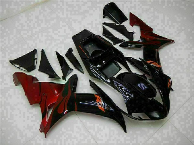 Black 2002-2003 Yamaha YZF R1 ABS Fairings