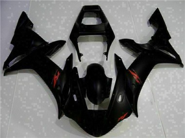 Black 2002-2003 Yamaha YZF R1 Aftermarket Motorcycle Fairing