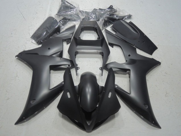 Black 2002-2003 Yamaha YZF R1 Aftermarket Motorcycle Fairings