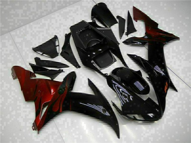 Black 2002-2003 Yamaha YZF R1 Motorbike Fairings & Bodywork Black 2002-2003 Yamaha YZF R1 Motorbike Fairings & Bodywork