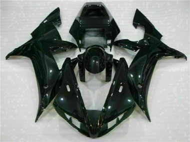Black 2002-2003 Yamaha YZF R1 Motorcycle Fairing Kits & Plastic