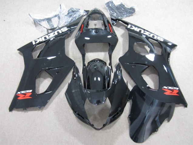 Black 2003-2004 Suzuki GSXR 1000 Motorcycle Bodywork Black 2003-2004 Suzuki GSXR 1000 Motorcycle Bodywork