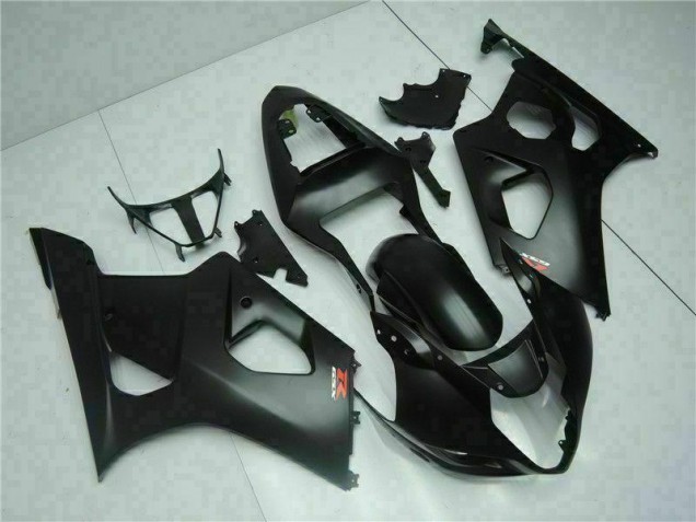 Black 2003-2004 Suzuki GSXR 1000 Motorcycle Fairing Black 2003-2004 Suzuki GSXR 1000 Motorcycle Fairing