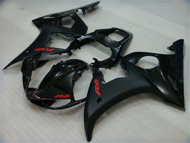 Black 2003-2005 Yamaha YZF R6 Motorcycle Bodywork Black 2003-2005 Yamaha YZF R6 Motorcycle Bodywork