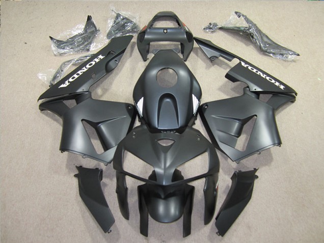 Black 2005-2006 Honda CBR600RR Aftermarket Motorcycle Fairings Black 2005-2006 Honda CBR600RR Aftermarket Motorcycle Fairings