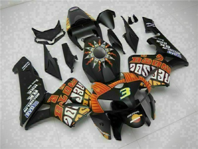 Black 2005-2006 Honda CBR600RR Motorcycle Fairing Kits & Plastic Black 2005-2006 Honda CBR600RR Motorcycle Fairing Kits & Plastic