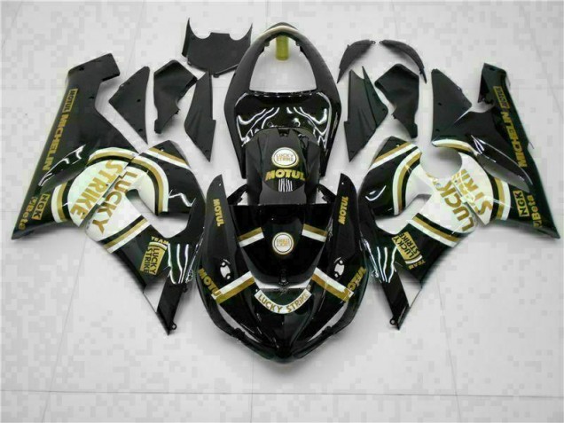 Black 2005-2006 Kawasaki ZX6R Motorcycle Fairing Black 2005-2006 Kawasaki ZX6R Motorcycle Fairing