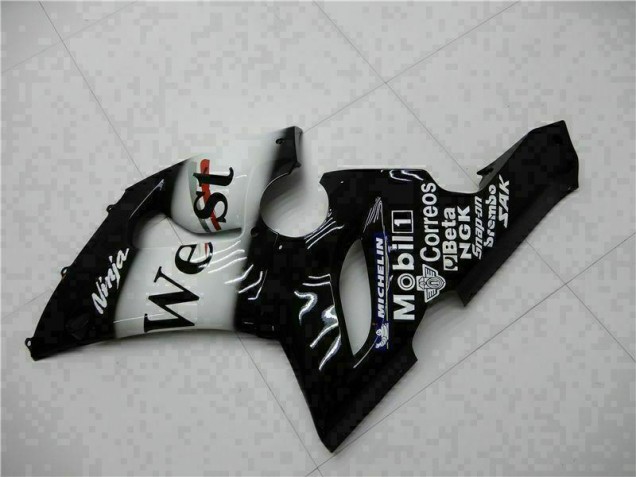 Black 2005-2006 Kawasaki ZX6R Motorcycle Fairings Black 2005-2006 Kawasaki ZX6R Motorcycle Fairings