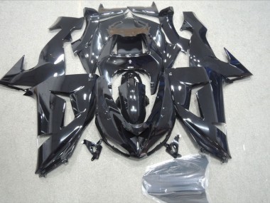 Black 2006-2007 Kawasaki ZX10R Motorcycle Fairings