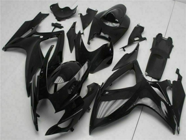 Black 2006-2007 Suzuki GSXR 600/750 Aftermarket Motorcycle Fairings Black 2006-2007 Suzuki GSXR 600/750 Aftermarket Motorcycle Fairings