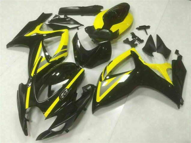 Black 2006-2007 Suzuki GSXR 600/750 Motorcycle Fairing Black 2006-2007 Suzuki GSXR 600/750 Motorcycle Fairing